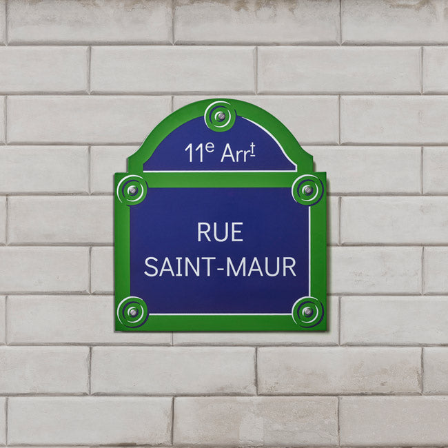 Enameled Paris Street Sign To Personalize Plomeïs Plomeis 